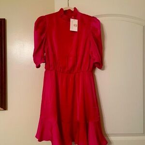 THML Fuchsia Ruffle Dress